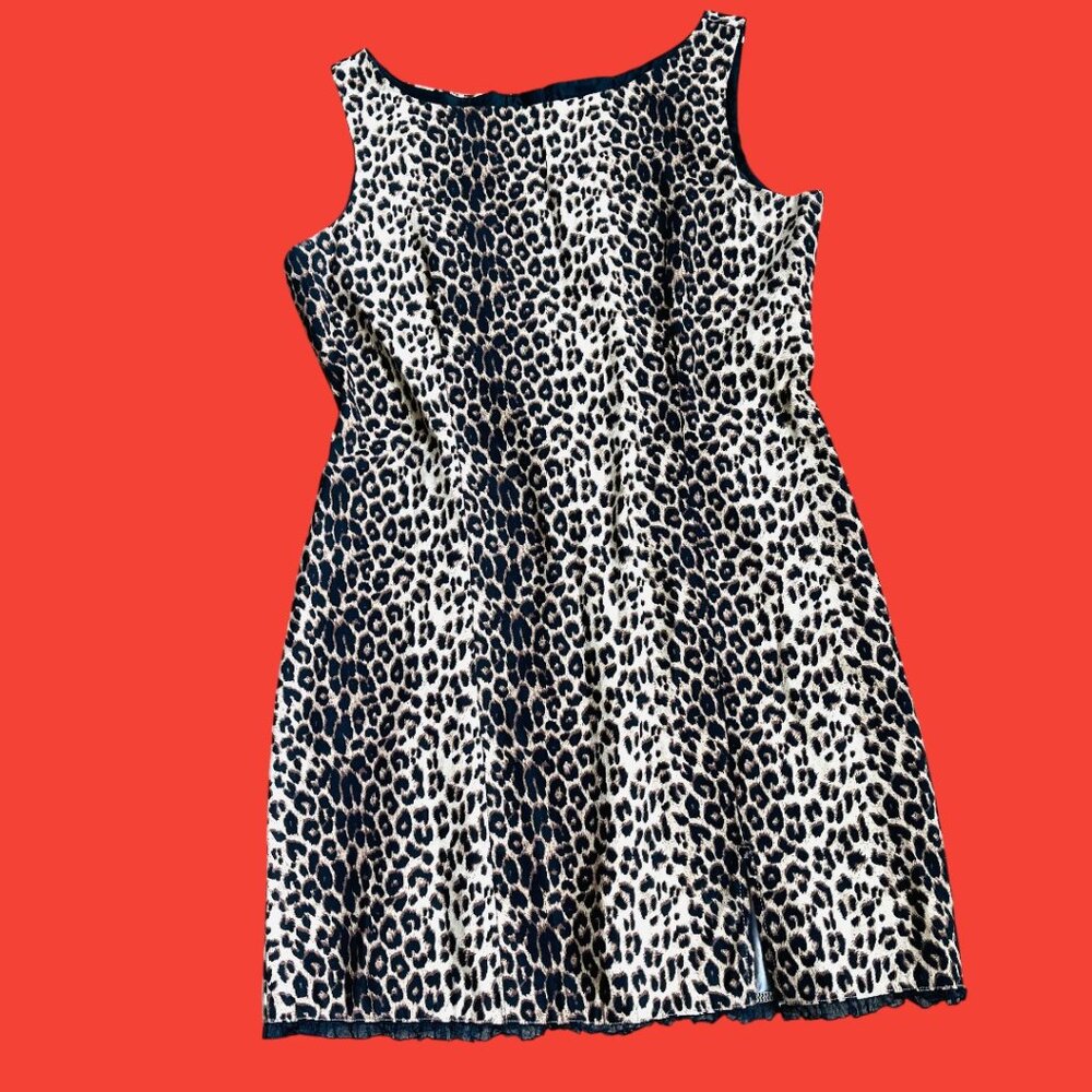 Women’s Dress, Leopard Animal Print, XL, sleeveless cotton stretch, Sexy, Party